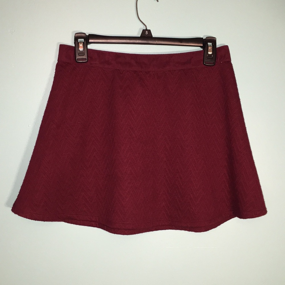 Burgundy skirt